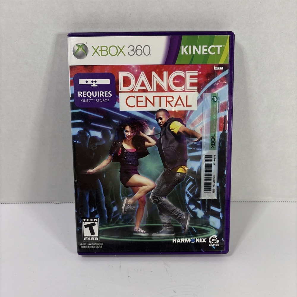 Dance Central Xbox 360 Kinect Game Harmonix NTSC Complete with Manual
